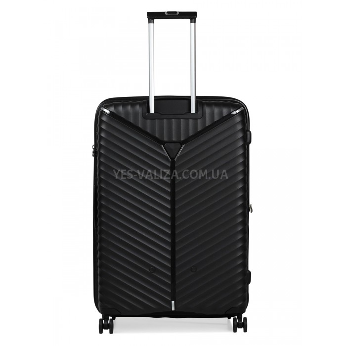 Чемодан большой L полипропилен чёрн 76х51х31+5/126л/4.4кг/Snowbal05103, фото 3