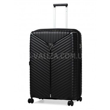 Валіза велика L поліпропілен чорна 76х51х31+5/126л/4.4кг/Snowbal 05103