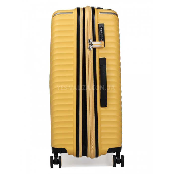 Валіза велика L поліпропілен жовта 76х51х31+5/126л/4.4кг/Snowbal 05103, фото 6