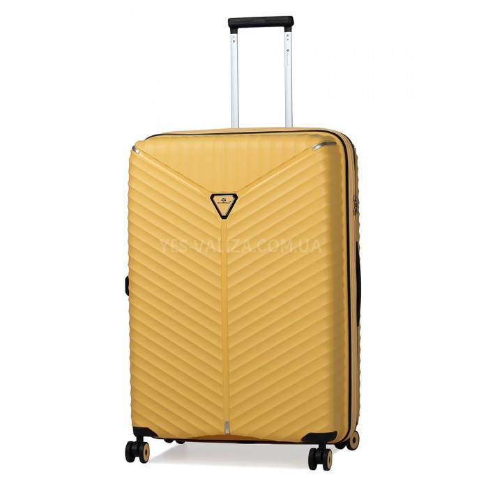 Валіза велика L поліпропілен жовта 76х51х31+5/126л/4.4кг/Snowbal 05103, фото 1