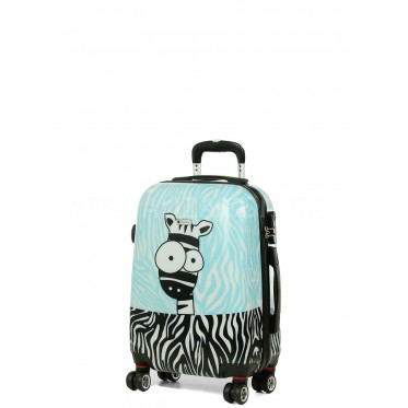 Чемодан Airtex ручная кладь S поликарбонат зебра 54х35х20см/32л/2.7кг