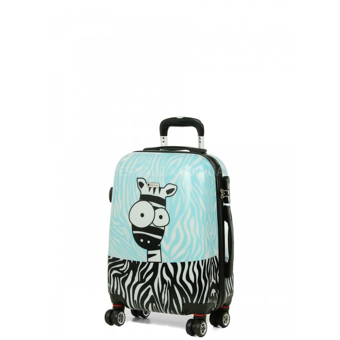 Чемодан Airtex ручная кладь S поликарбонат зебра 54х35х20см/32л/2.7кг, фото 1