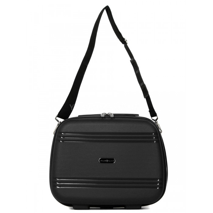 Кейс(ручна поклажа) BC поліпропілен чорний 36х30х16/15л/1.2кг/Snowball, фото 4