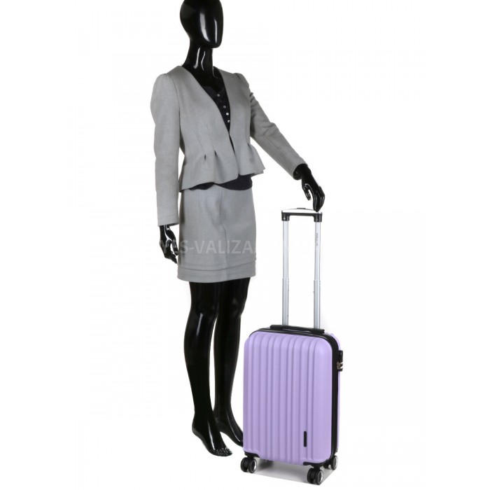 Чемодан ручная кладь S сирень 55х35х21(+5)см/38л/2.6кг/Worldline 623, фото 10