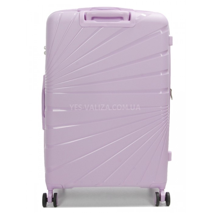 Валіза велика L поліпропілен бузок 75х48х31+5/108л/4.3кг/Worldline 287, фото 3
