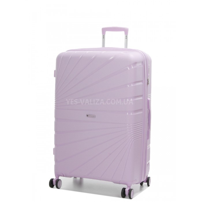 Чемодан большой L полипропилен сирень75х48х31+5/108л/4.3кгWorldline287, фото 2