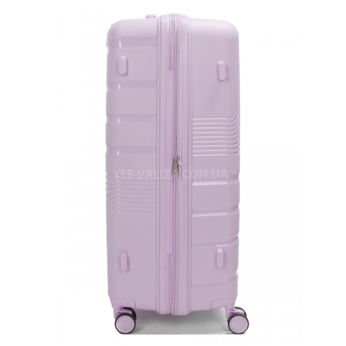 Валіза велика L поліпропілен бузок 75х48х31+5/108л/4.3кг/Worldline 287, фото 5