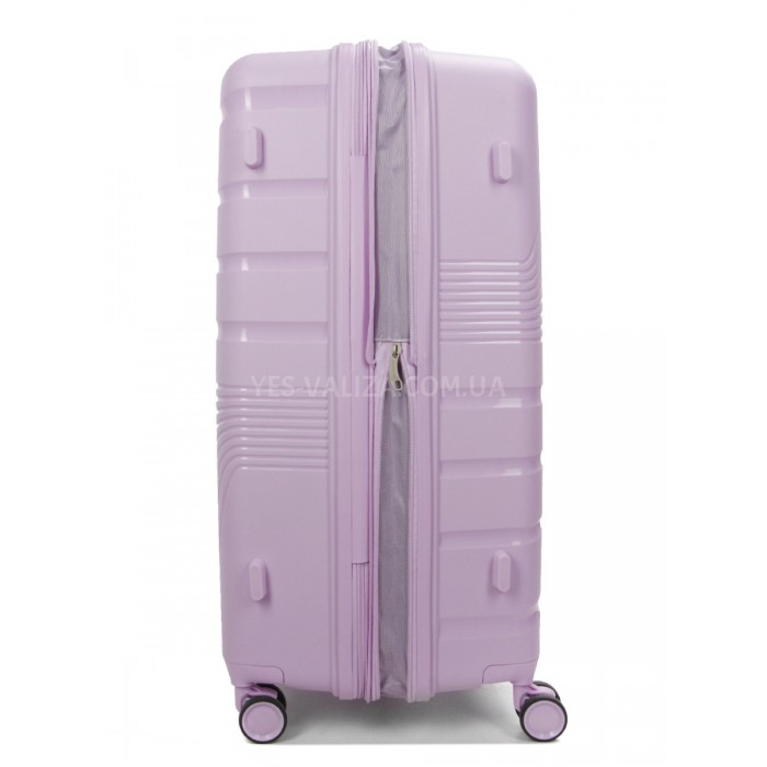 Чемодан большой L полипропилен сирень75х48х31+5/108л/4.3кгWorldline287, фото 6
