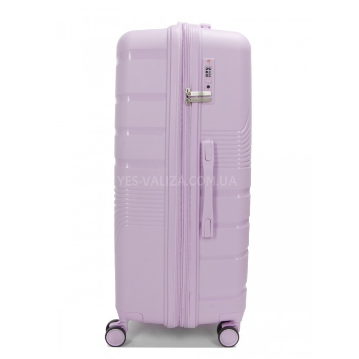 Валіза велика L поліпропілен бузок 75х48х31+5/108л/4.3кг/Worldline 287, фото 4
