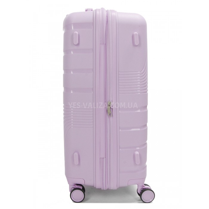Валіза середня М поліпропілен бузок 65х43х27+5/72л/3.5кг/Worldline 287, фото 5