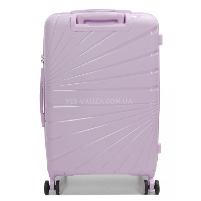 Валіза середня М поліпропілен бузок 65х43х27+5/72л/3.5кг/Worldline 287, фото 3