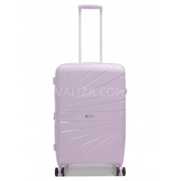 Валіза середня М поліпропілен бузок 65х43х27+5/72л/3.5кг/Worldline 287