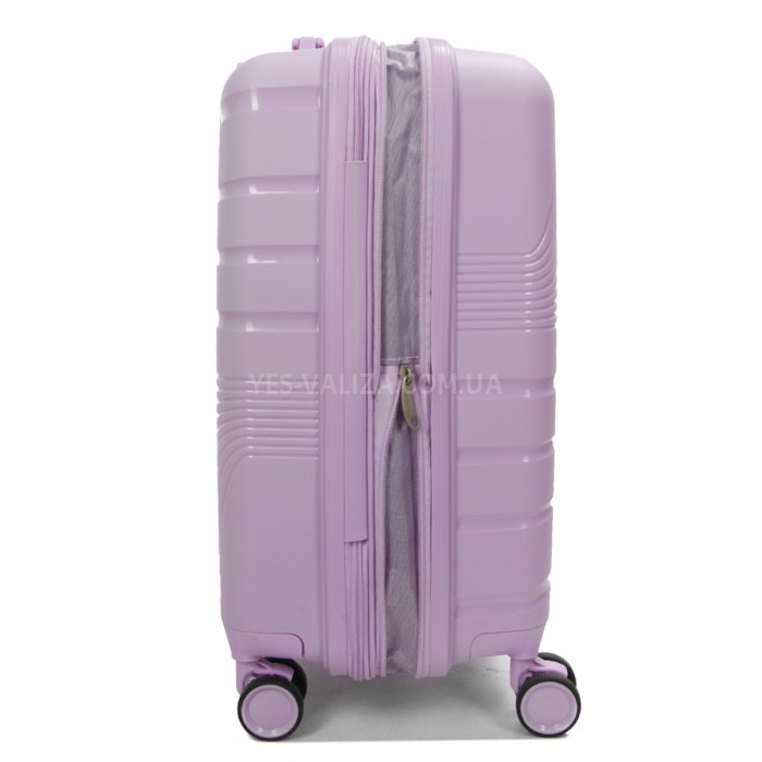 Валіза мала S поліпропілен бузок 55х38х24+5см/47л/2.8кг/Worldline 287, фото 6