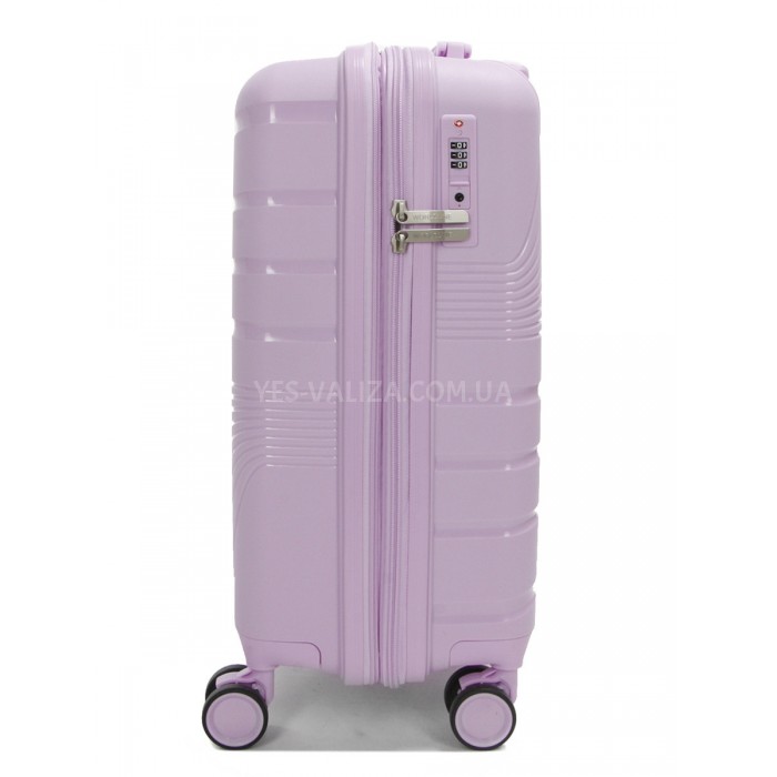 Чемодан малый S полипропилен сирень 55х38х24+5/47л/2.8кг/Worldline 287, фото 4