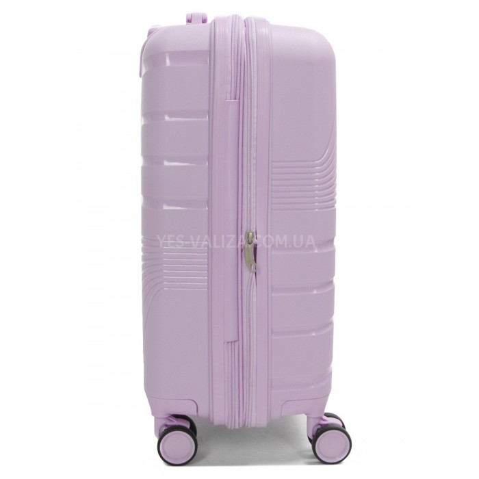 Валіза мала S поліпропілен бузок 55х38х24+5см/47л/2.8кг/Worldline 287, фото 5