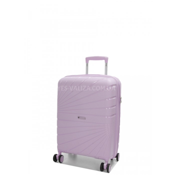 Валіза мала S поліпропілен бузок 55х38х24+5см/47л/2.8кг/Worldline 287, фото 2