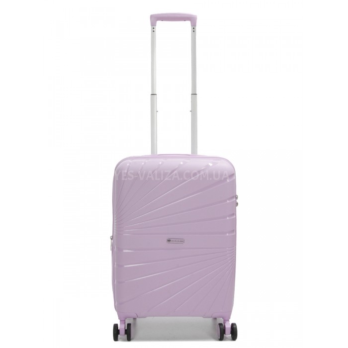 Валіза мала S поліпропілен бузок 55х38х24+5см/47л/2.8кг/Worldline 287, фото 1