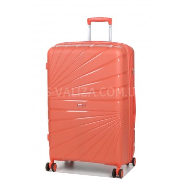Валіза велика L поліпропілен оранж 75х48х31+5/108л/4.3кг/Worldline 287