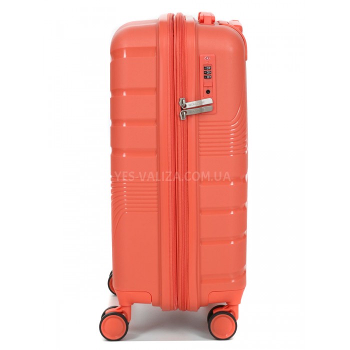 Чемодан средний М полипропилен оранж 65х43х27+5/72л/3.5кг/Worldline287, фото 4