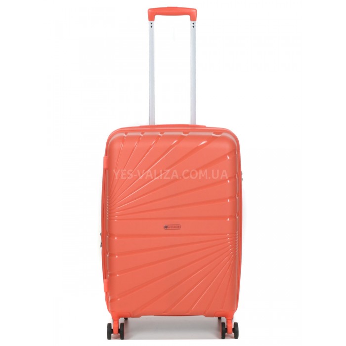 Валіза середня М поліпропілен оранж 65х43х27+5/72л/3.5кг/Worldline  287, фото 2
