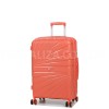 Валіза середня М поліпропілен оранж 65х43х27+5/72л/3.5кг/Worldline  287, фото 11