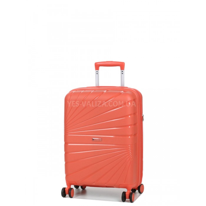 Чемодан малый S полипропилен оранж 55х38х24+5/47л/2.8кг/Worldline 287, фото 2