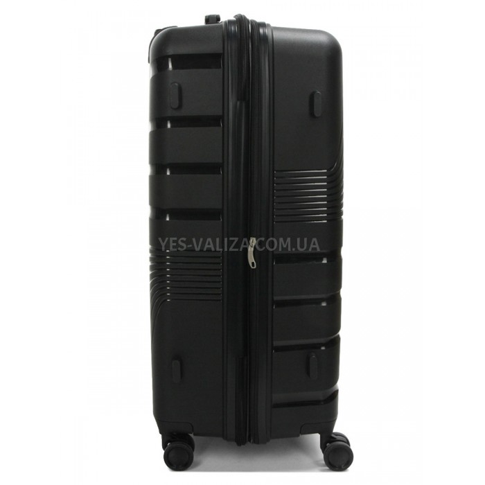 Чемодан большой L полипропилен чёрный75х48х31+5/108л/4.3кгWorldline287, фото 5