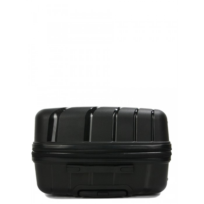 Валіза велика L поліпропілен чорна 75х48х31+5/108л/4.3кг/Worldline 287, фото 6