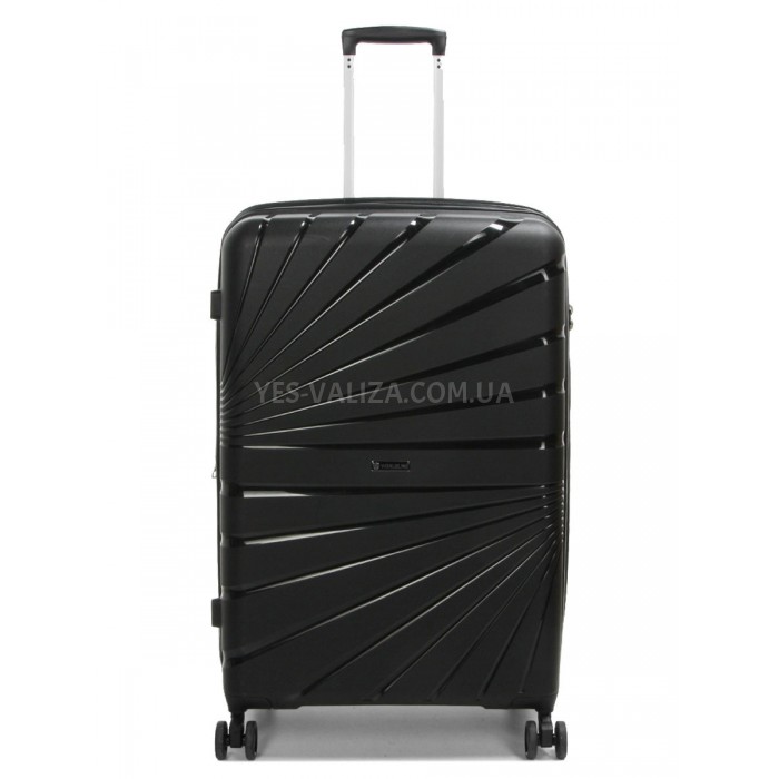 Чемодан большой L полипропилен чёрный75х48х31+5/108л/4.3кгWorldline287, фото 1