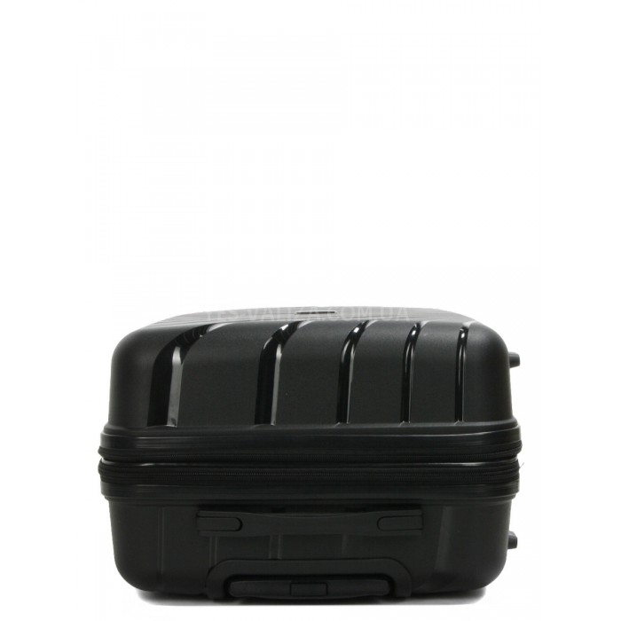 Чемодан средний М полипропилен чёрный 65х43х27+5/72л/3.5кгWorldline287, фото 6