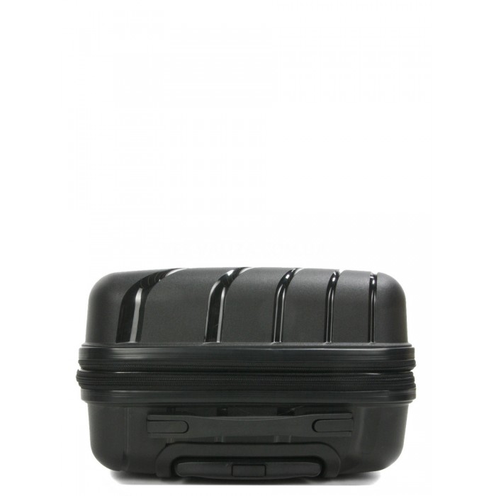 Валіза мала S поліпропілен чорна 55х38х24+5см/47л/2.8кг/Worldline 287, фото 6