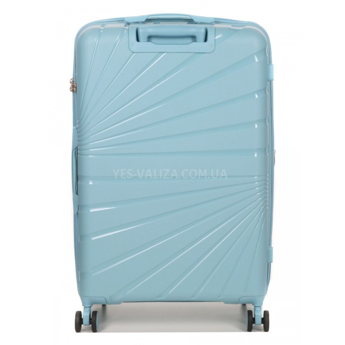 Валіза велика L поліпропілен синя 75х48х31+5/108л/4.3кг/Worldline 287, фото 3