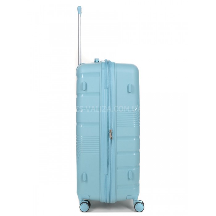 Валіза велика L поліпропілен синя 75х48х31+5/108л/4.3кг/Worldline 287, фото 4