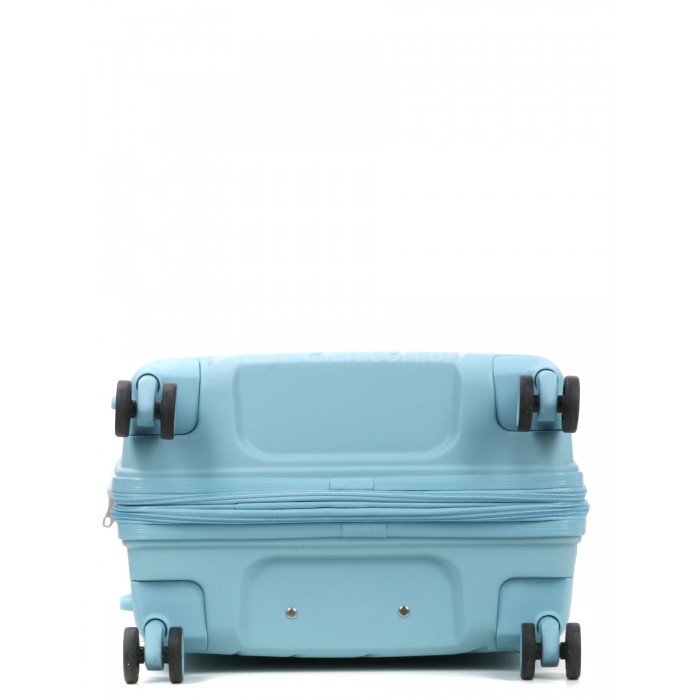 Валіза середня М поліпропілен синя 65х43х27+5/72л/3.5кг/Worldline 287, фото 7