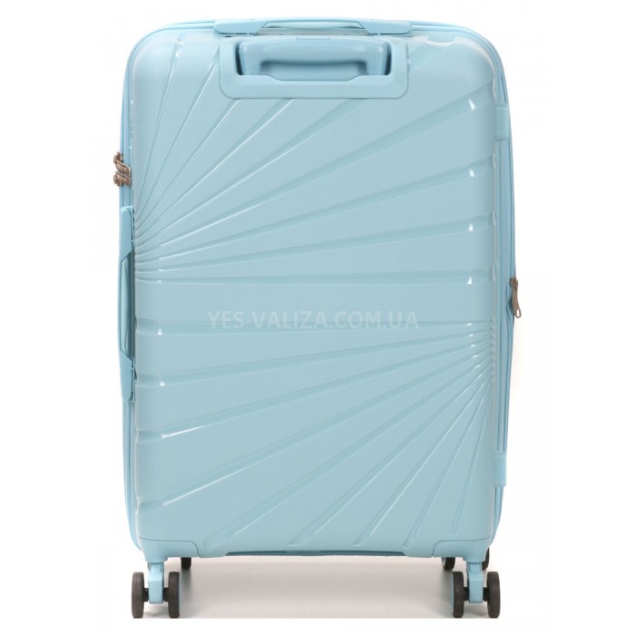 Валіза середня М поліпропілен синя 65х43х27+5/72л/3.5кг/Worldline 287, фото 3