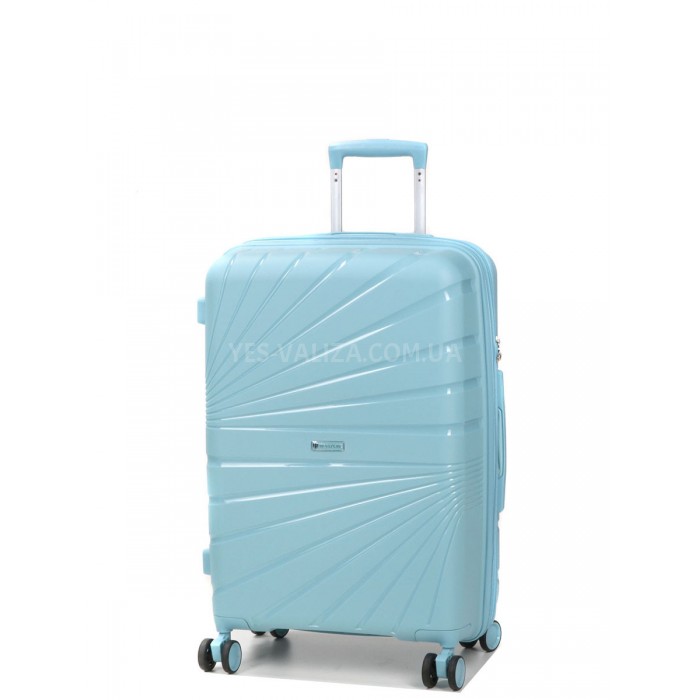Валіза середня М поліпропілен синя 65х43х27+5/72л/3.5кг/Worldline 287, фото 2
