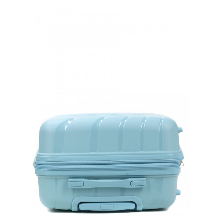 Валіза середня М поліпропілен синя 65х43х27+5/72л/3.5кг/Worldline 287, фото 6