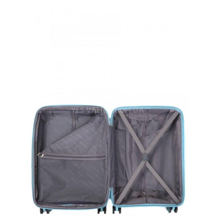 Чемодан средний М полипропилен синий 65х43х27+5/72л/3.5кг/Worldline287, фото 9