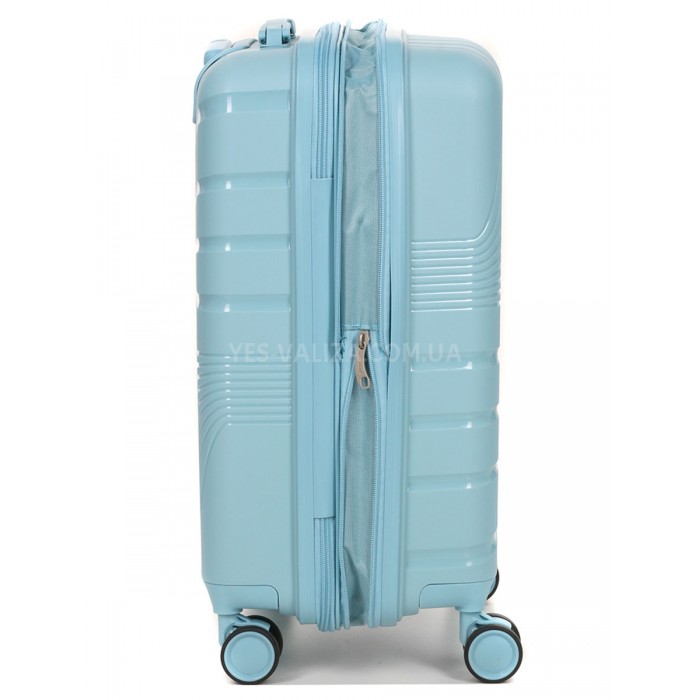 Валіза мала S поліпропілен синя 55х38х24(+5)см/47л/2.8кг/Worldline 287, фото 4