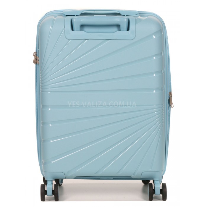 Валіза мала S поліпропілен синя 55х38х24(+5)см/47л/2.8кг/Worldline 287, фото 2