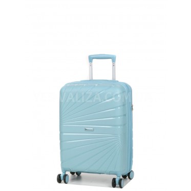 Чемодан малый S полипропилен синий 55х38х24+5/47л/2.8кг/Worldline 287