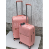 Набір валіз Франція (L M S-3шт) поліпропілен рожевий/Airtex 280, фото 10