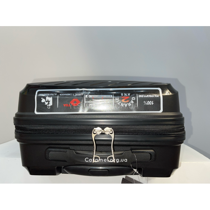 Набір валіз Франція (L M S-3шт) поліпропілен чорний/Airtex 280, фото 2