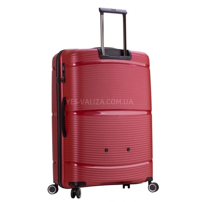 Набір валіз Франція (L M S-3шт) поліпропілен червоний/Snowball 94103, фото 3