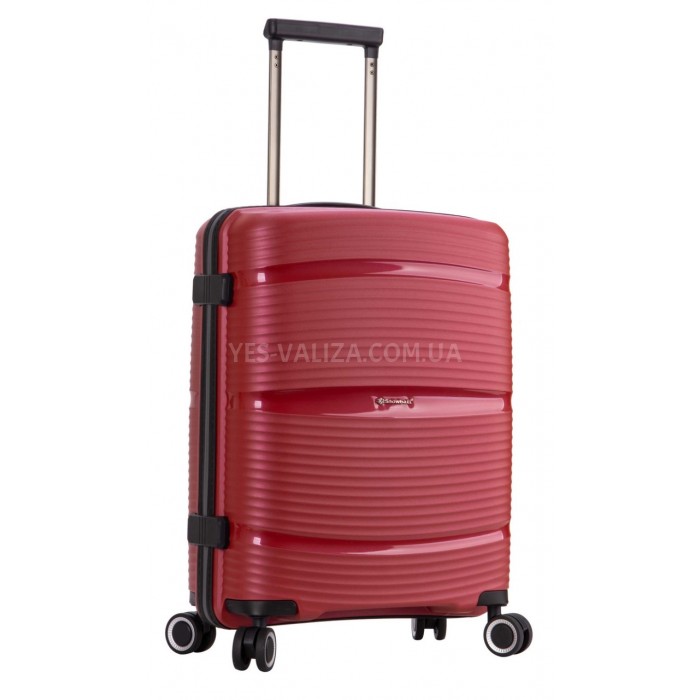 Набір валіз Франція (L M S-3шт) поліпропілен червоний/Snowball 94103, фото 4