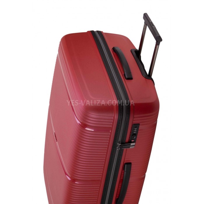 Набір валіз Франція (L M S-3шт) поліпропілен червоний/Snowball 94103, фото 6