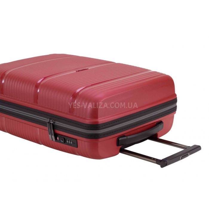 Набір валіз Франція (L M S-3шт) поліпропілен червоний/Snowball 94103, фото 7