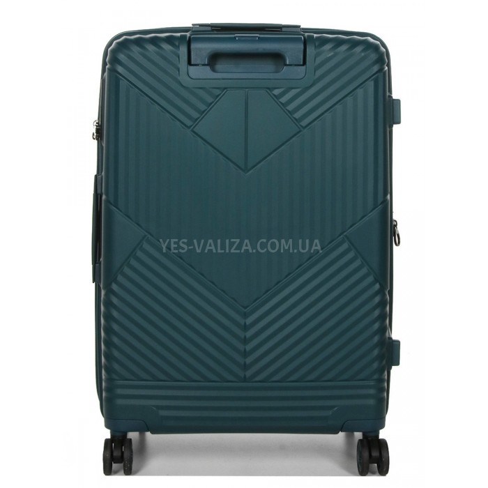 Набір валіз Франція (L M S+BC-4шт) поліпропілен зелений/Airtex 639, фото 5