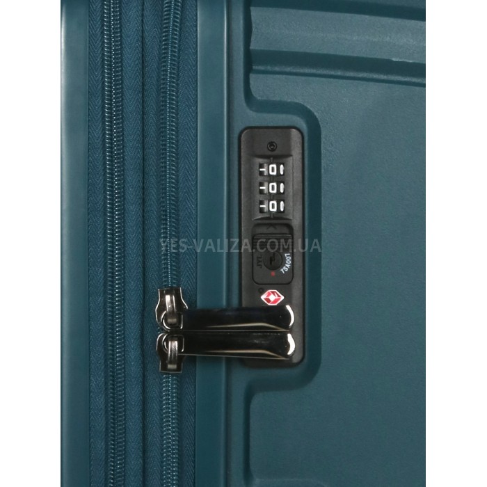 Набір валіз Франція (L M S+BC-4шт) поліпропілен зелений/Airtex 639, фото 8