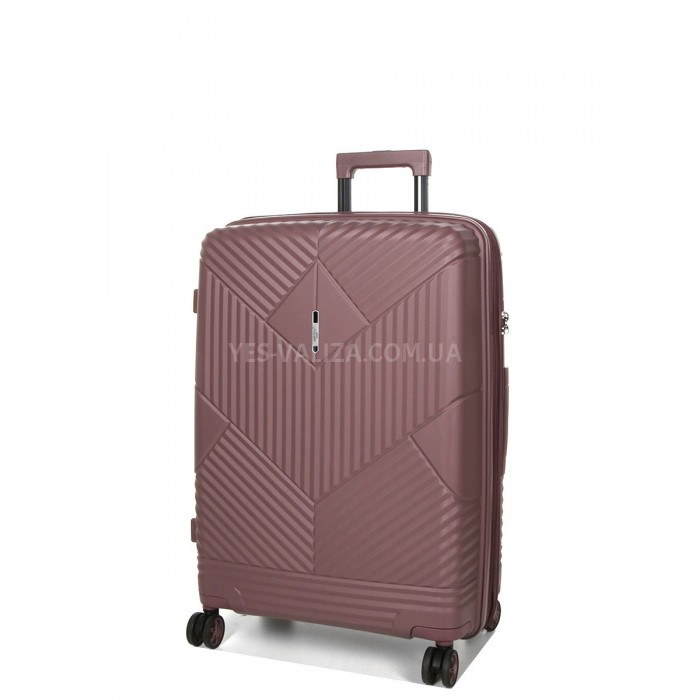 Набір валіз Франція (L M S+BC-4шт) поліпропілен фіолет/Airtex 639, фото 2
